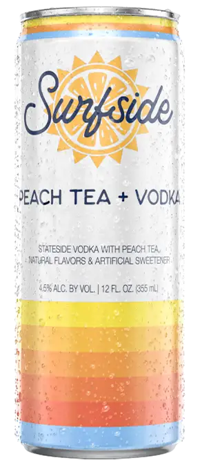 Surfside Peach Tea + Vodka Can