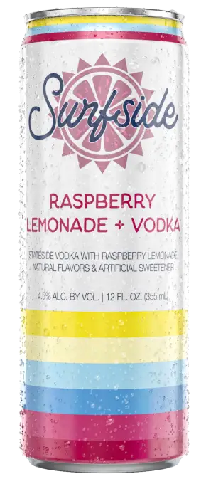 Surfside Raspberry Lemonade + Vodka Can